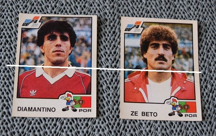 Panini / Euro 84 / Portugal / 2 stickers, Verzamelen, Verzenden, Zo goed als nieuw, Poster, Plaatje of Sticker