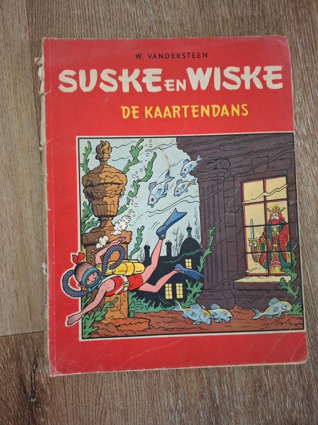 Suske en Wiske 46 - De Kaartendans - EERSTE DRUK 1962, Boeken, Ophalen of Verzenden