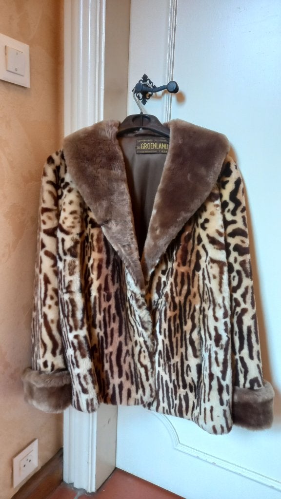 Veste vintage dame en véritable fourrure – Années 70, Taille 38/40 (M), Enlèvement ou Envoi, Fourrures du Groenland, Comme neuf