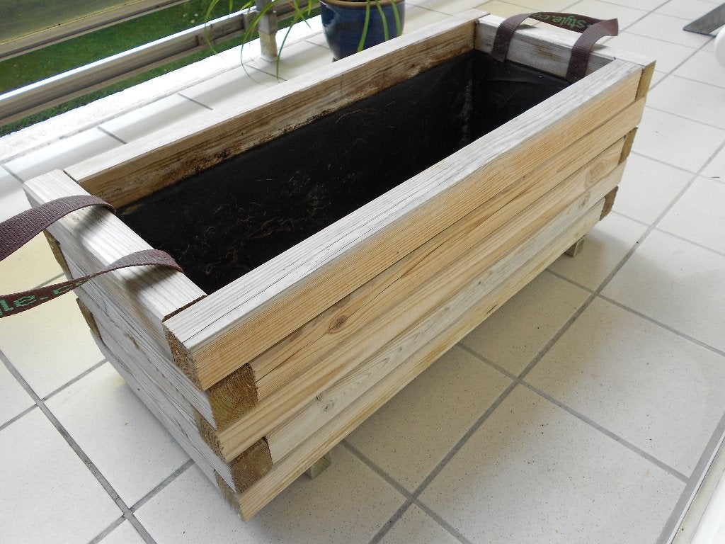Bac à plante en bois, Ophalen, Gebruikt, Hout, Balkon