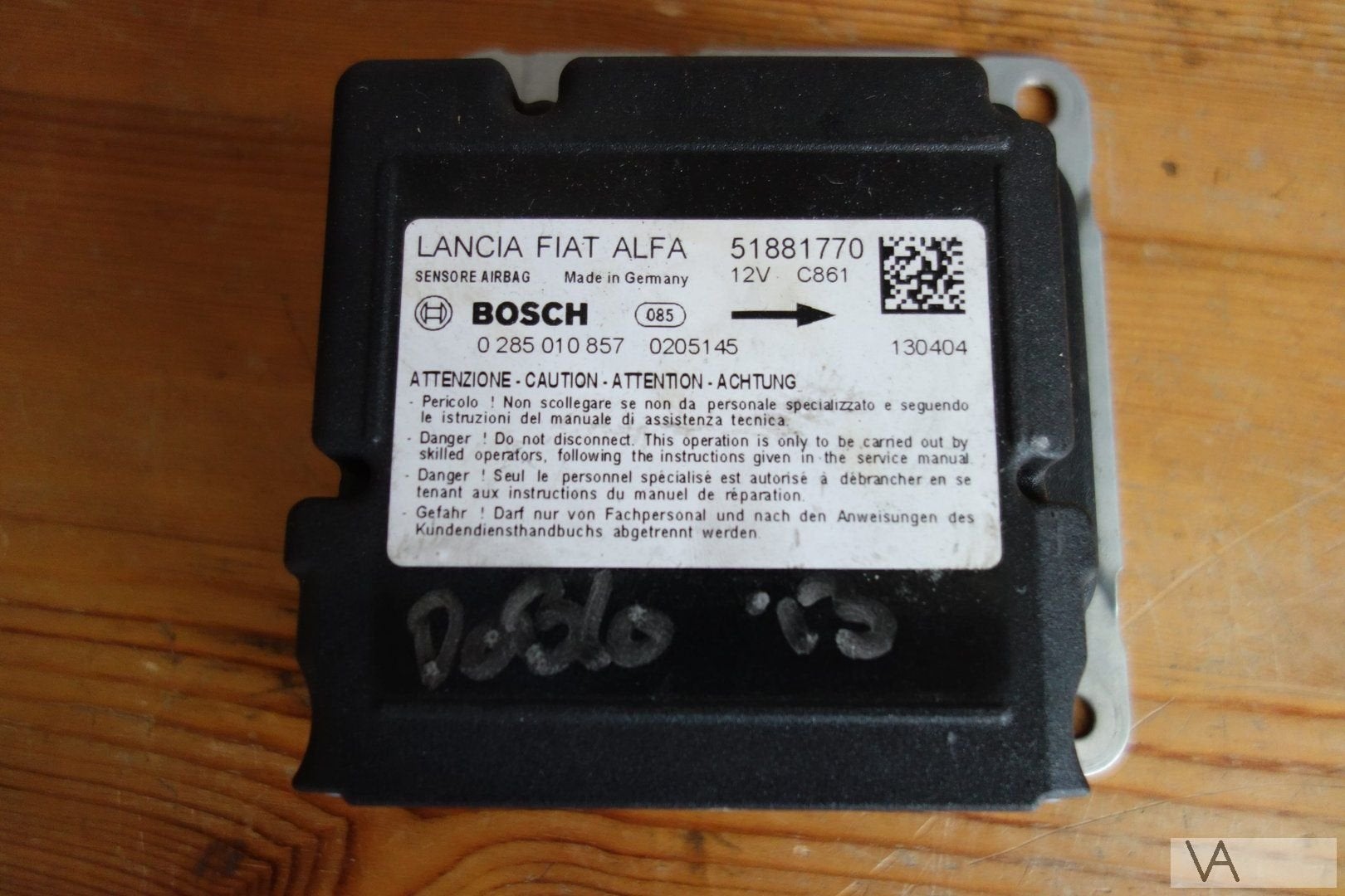 Fiat Doblo / Opel Combo 2009 - 2017 airbag module 51881770, -, Utilisé, Fiat, -