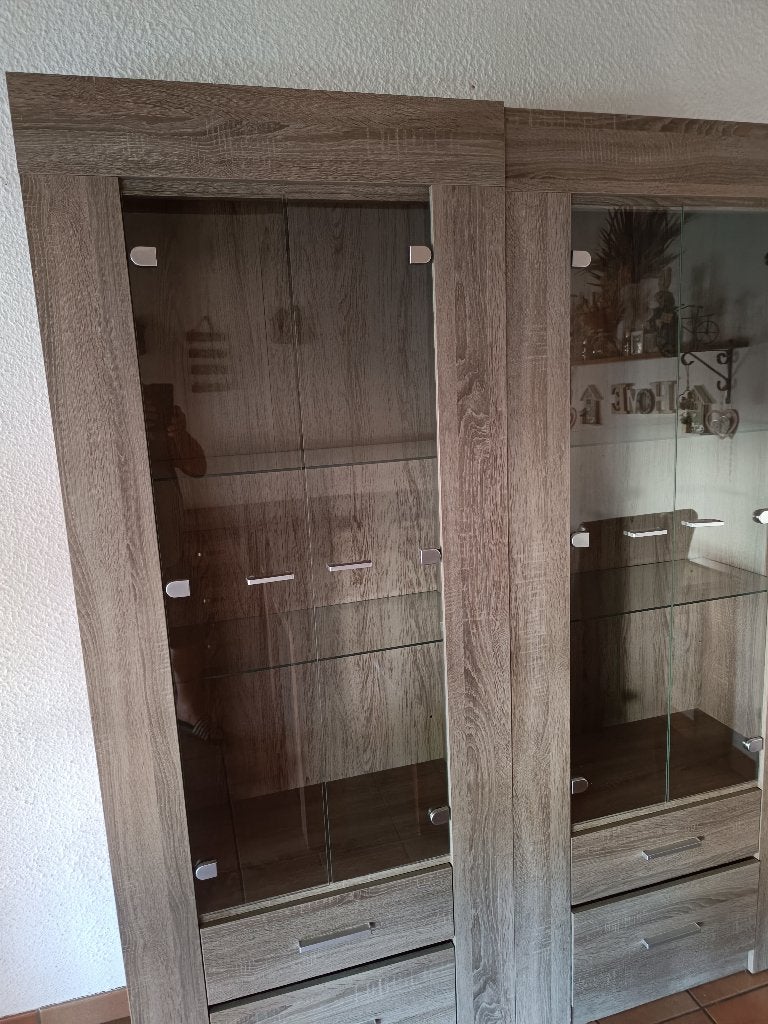 woonkamermeubels, Huis en Inrichting, Ophalen, Gebruikt, Glas, Met lade(s)