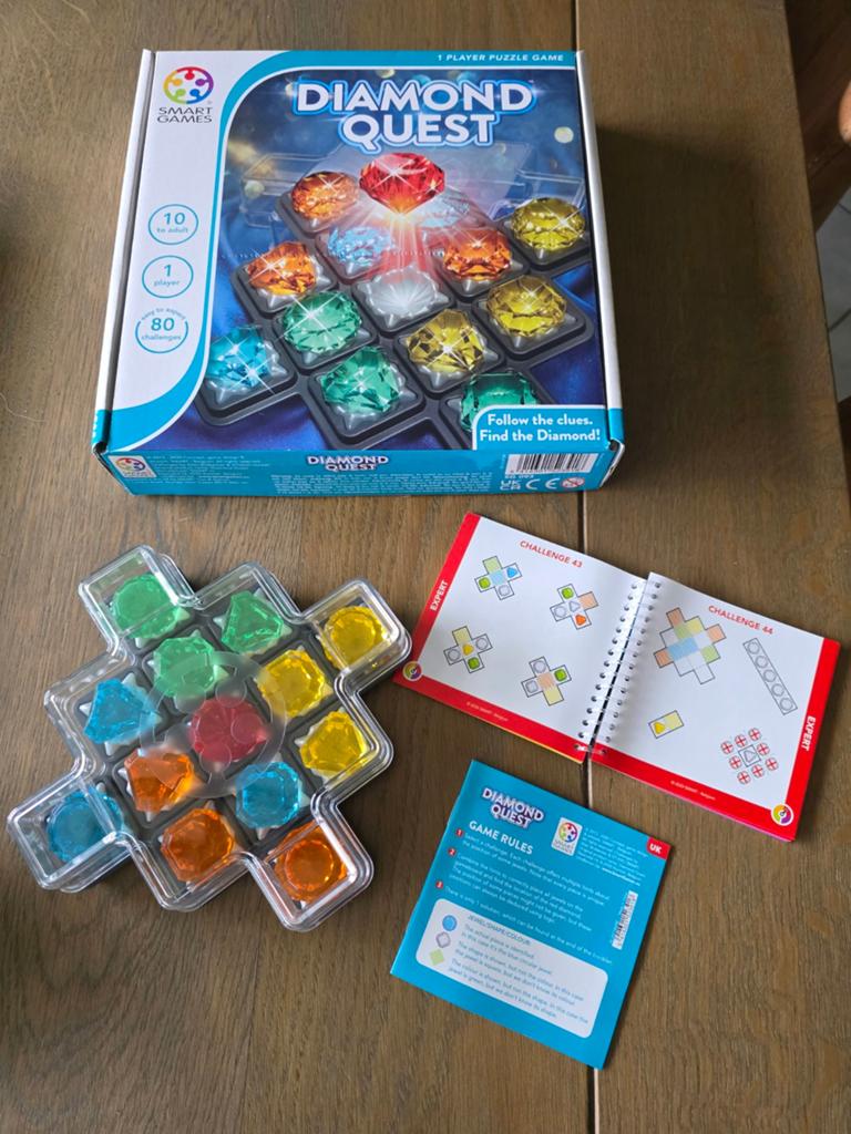Smart games Diamond Quest, Hobby en Vrije tijd, Gezelschapsspellen | Overige, Een of twee spelers, Ophalen of Verzenden, Zo goed als nieuw