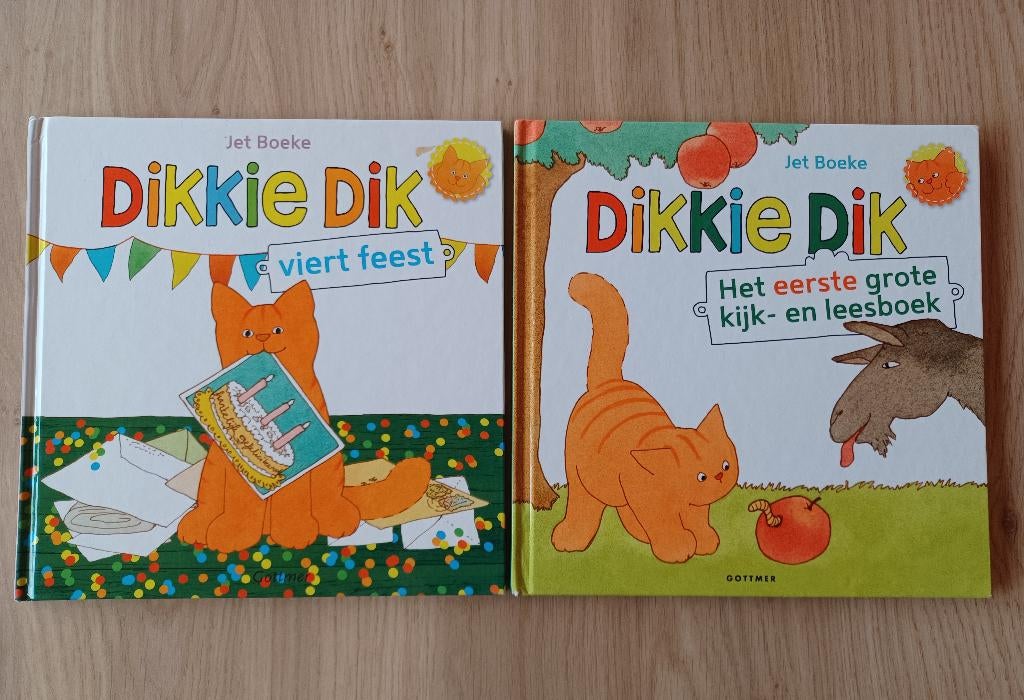 2 prentenboeken Dikkie Dik, Boeken, Gelezen, Jongen of Meisje, Ophalen of Verzenden, Voorleesboek
