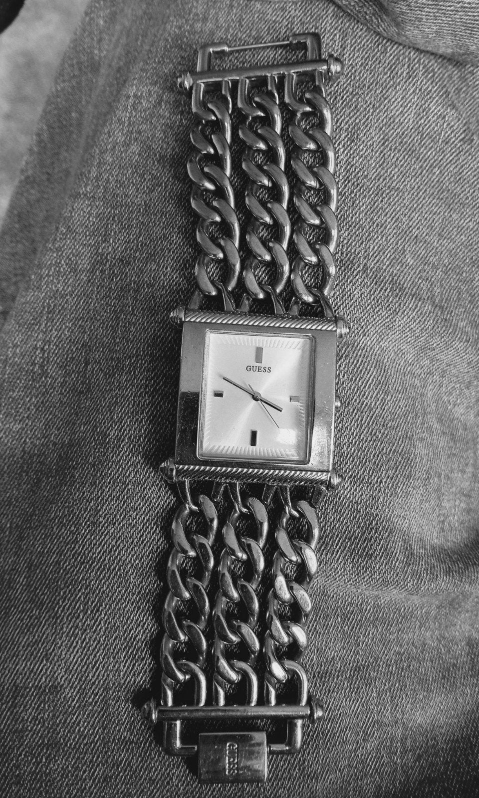 Negen Horloge,s Guess vintage,Rolex,FoxBox,Mark Ecko enz., Handtassen en Accessoires, Staal, Staal, Guess, Polshorloge