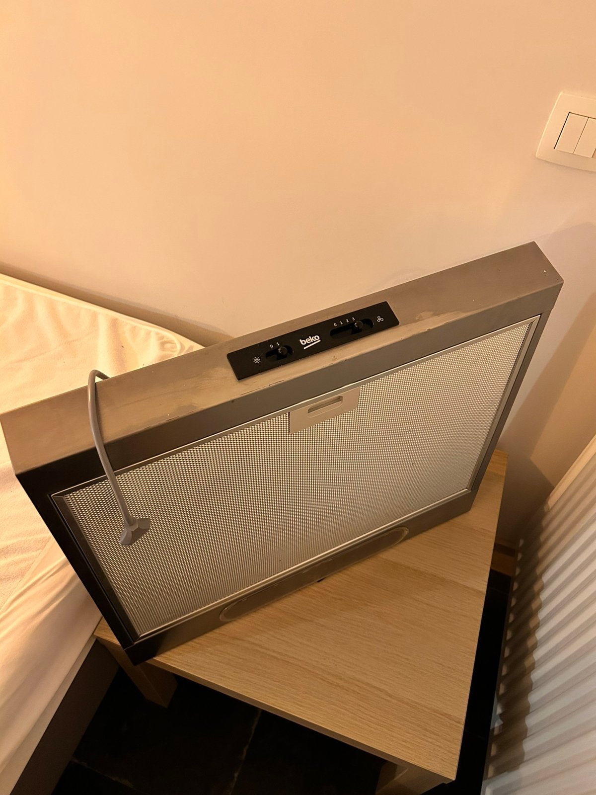 Hotte Beko 60cm parfait etat, Enlèvement, Neuf, Autoportant, Hotte murale