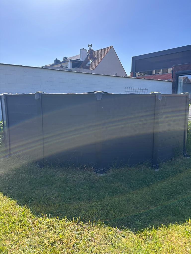 Intex graphite gray panel zwembad, Tuin en Terras, Zwembaden, Gebruikt, Opzetzwembad, 120 cm of meer, 400 cm of meer, 300 cm of meer