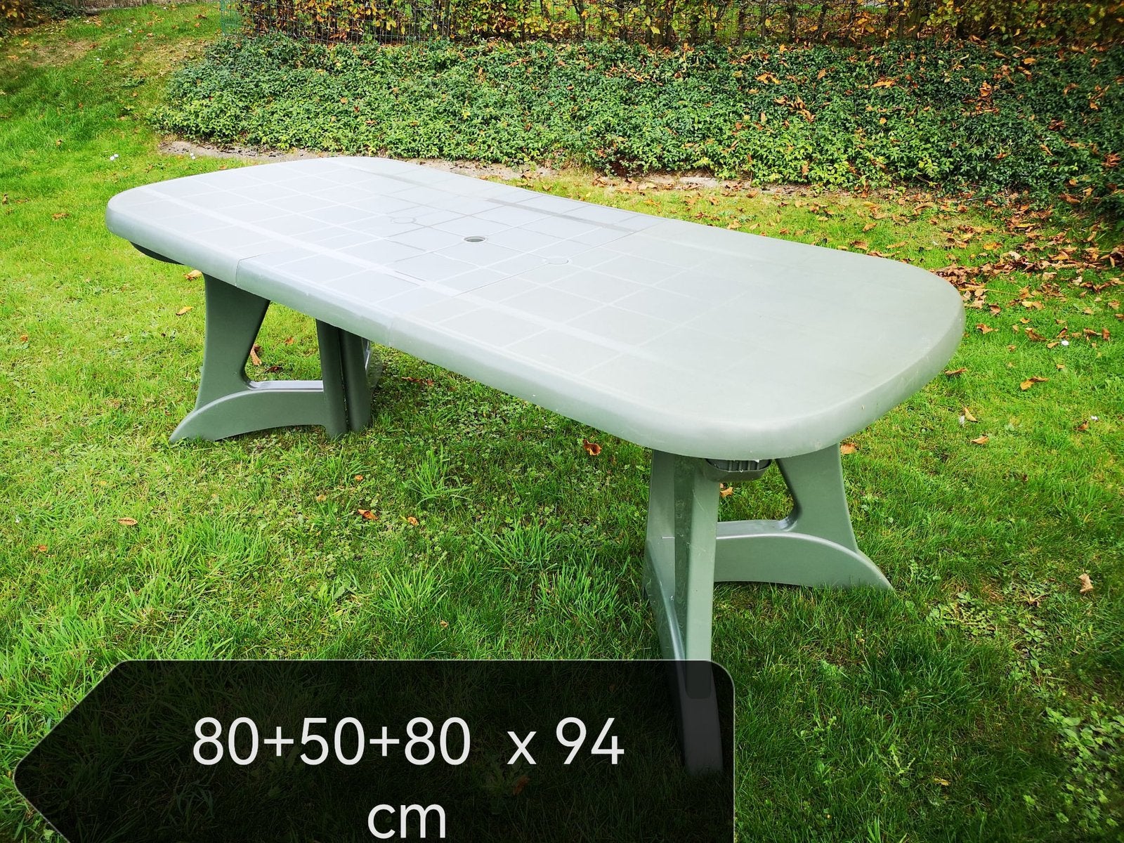 Kunststof tuintafel (160-210) x 94cm, Ophalen, Gebruikt, Kunststof