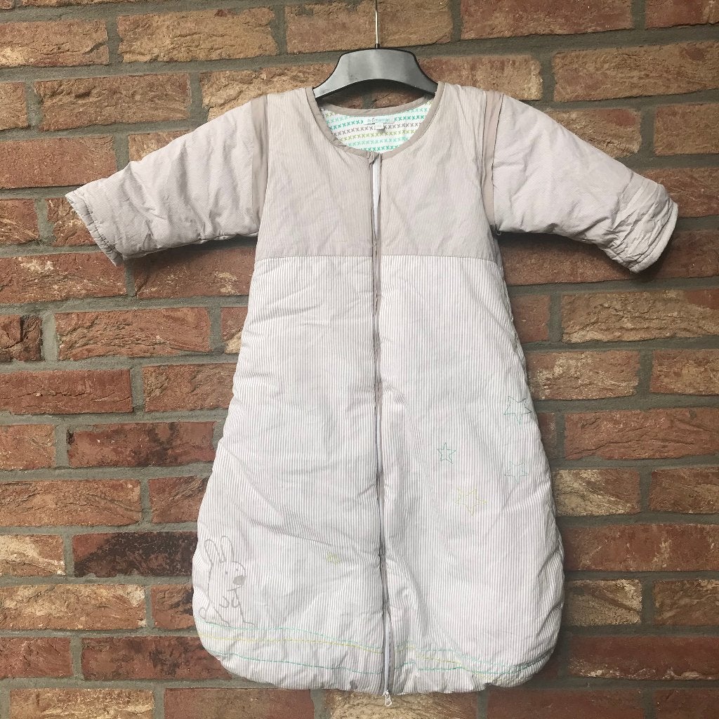 Prémaman sac de couchage épais taupe et blanc impeccable, Enfants & Bébés, Enlèvement ou Envoi, Comme neuf, Sac de couchage, 77 cm