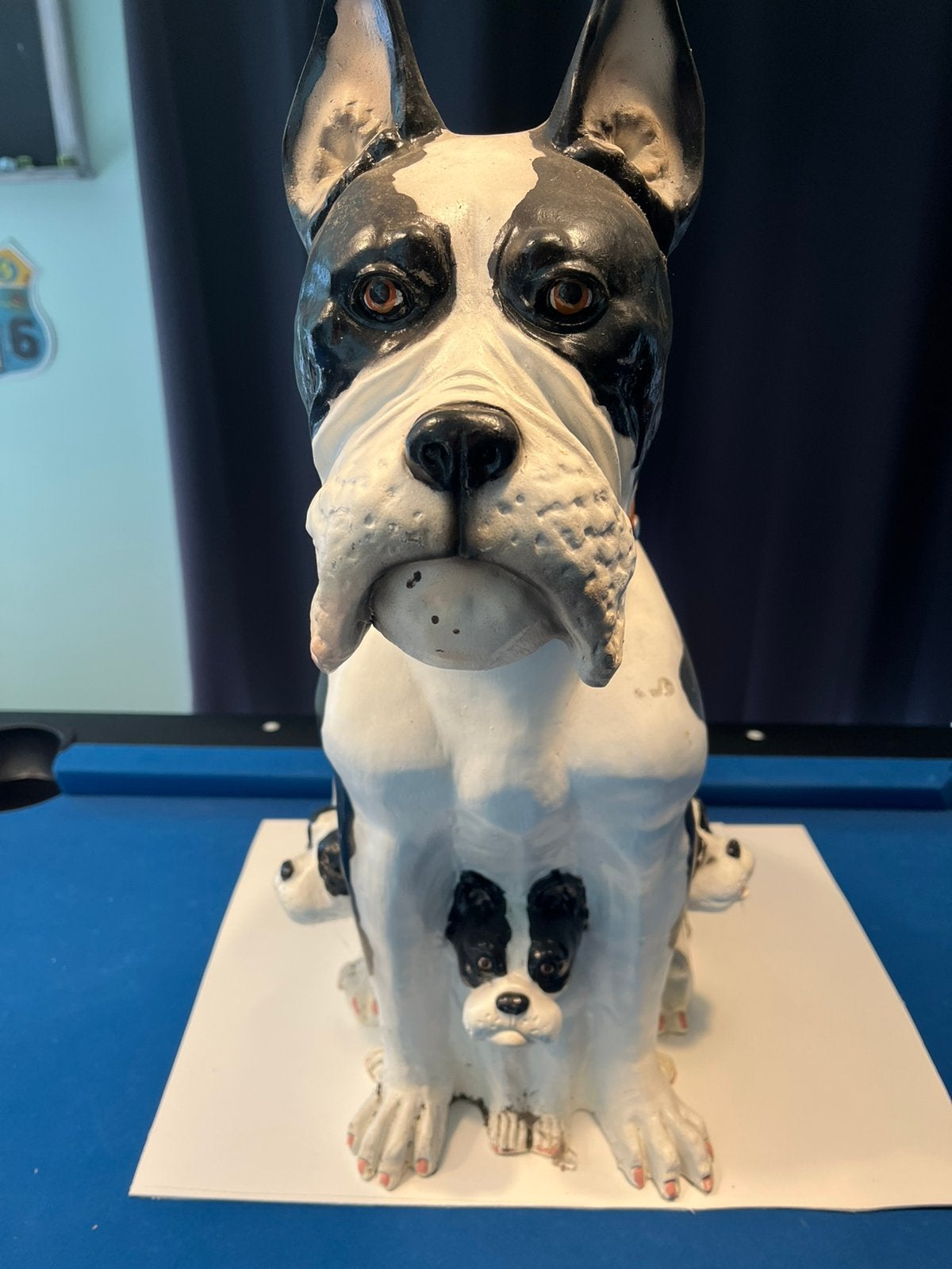 Beeld bosten terrier, Ophalen, Zo goed als nieuw, Kunststof