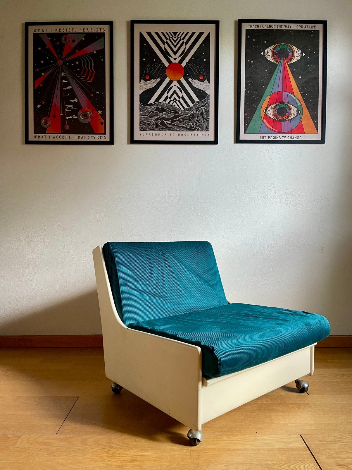 Fauteuil Space Age, Enlèvement, Utilisé, Tissus