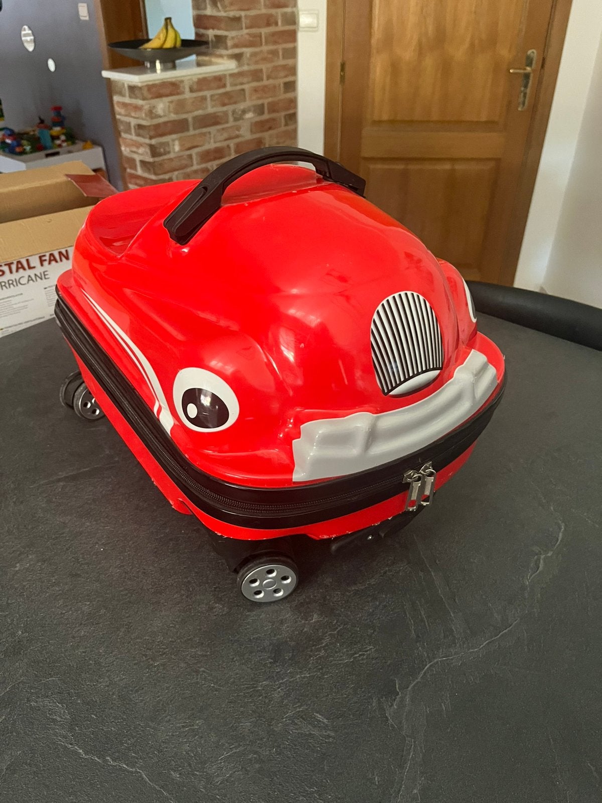 Valise cabine voiture pousse pousse enfant, Bijoux, Sacs & Beauté, Valises, Utilisé, Plastique dur, Poignée extensible, Roulettes