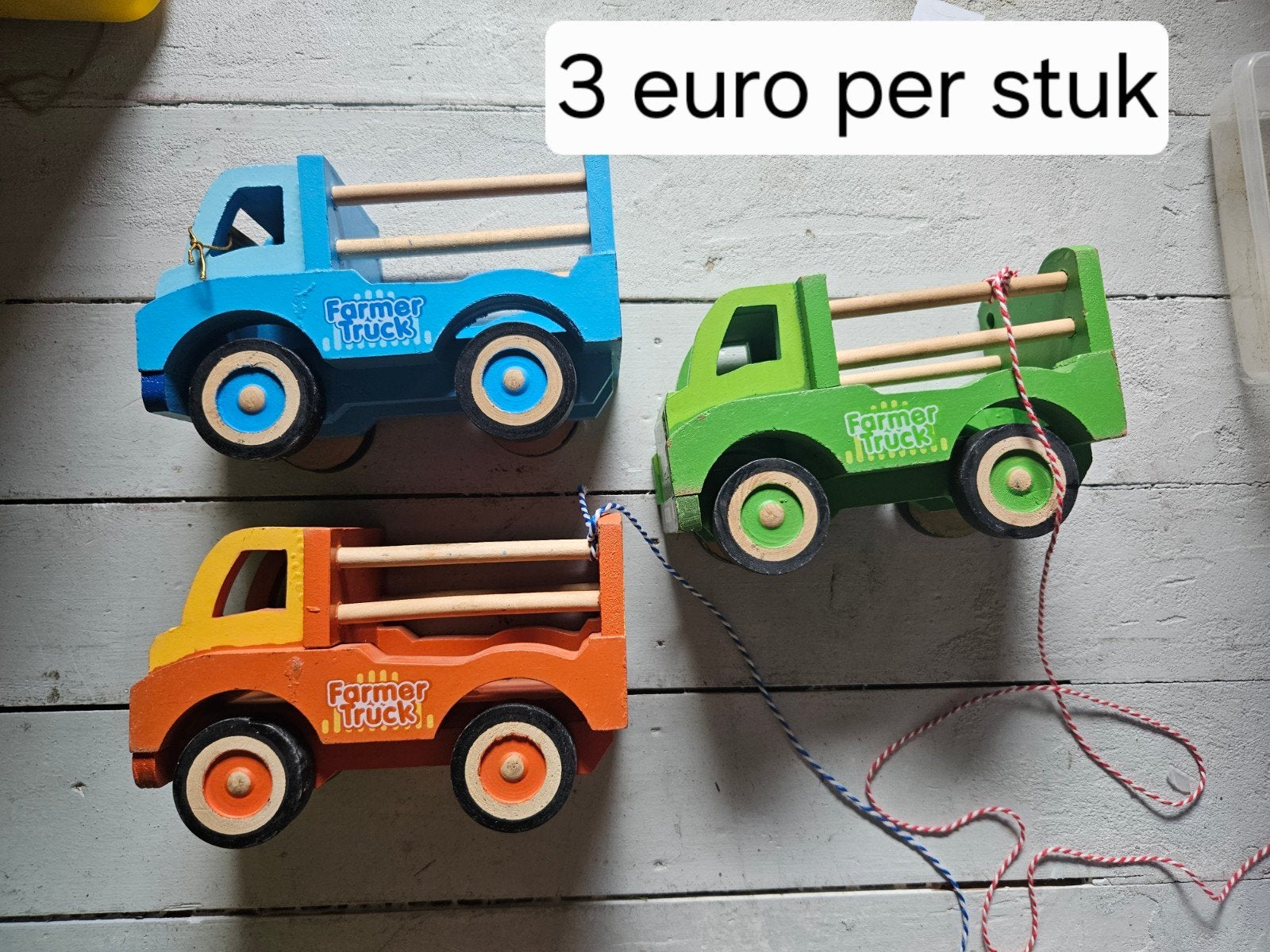 houten auto, Ophalen