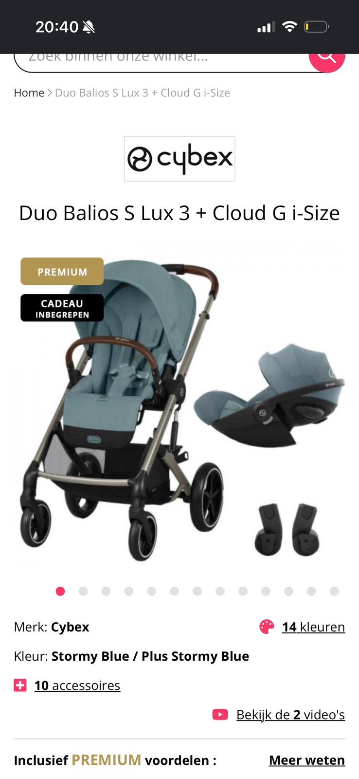 Poussette cybex, Enlèvement, Comme neuf, Poussette, Autres marques
