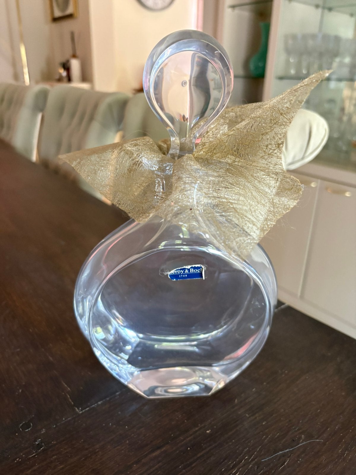 Vase et carafe en cristal Villeroy & Boch, Antiquités & Art, Enlèvement