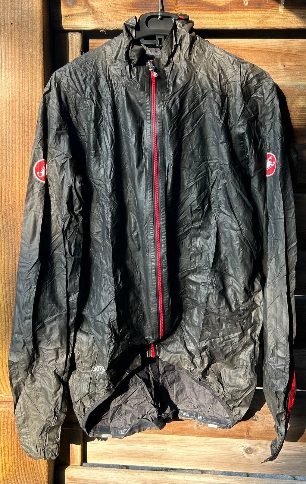 Castelli Idro 2 regenjas, Fietsen en Brommers, Ophalen, Zo goed als nieuw, Bovenkleding, Heren