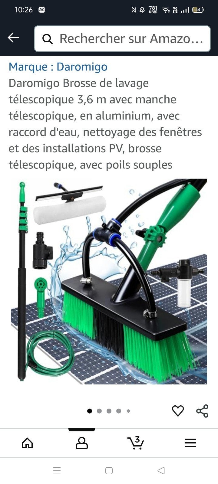 Nettoyeur plate forme, panneaux photovoltaïques, camionnette, Enlèvement ou Envoi