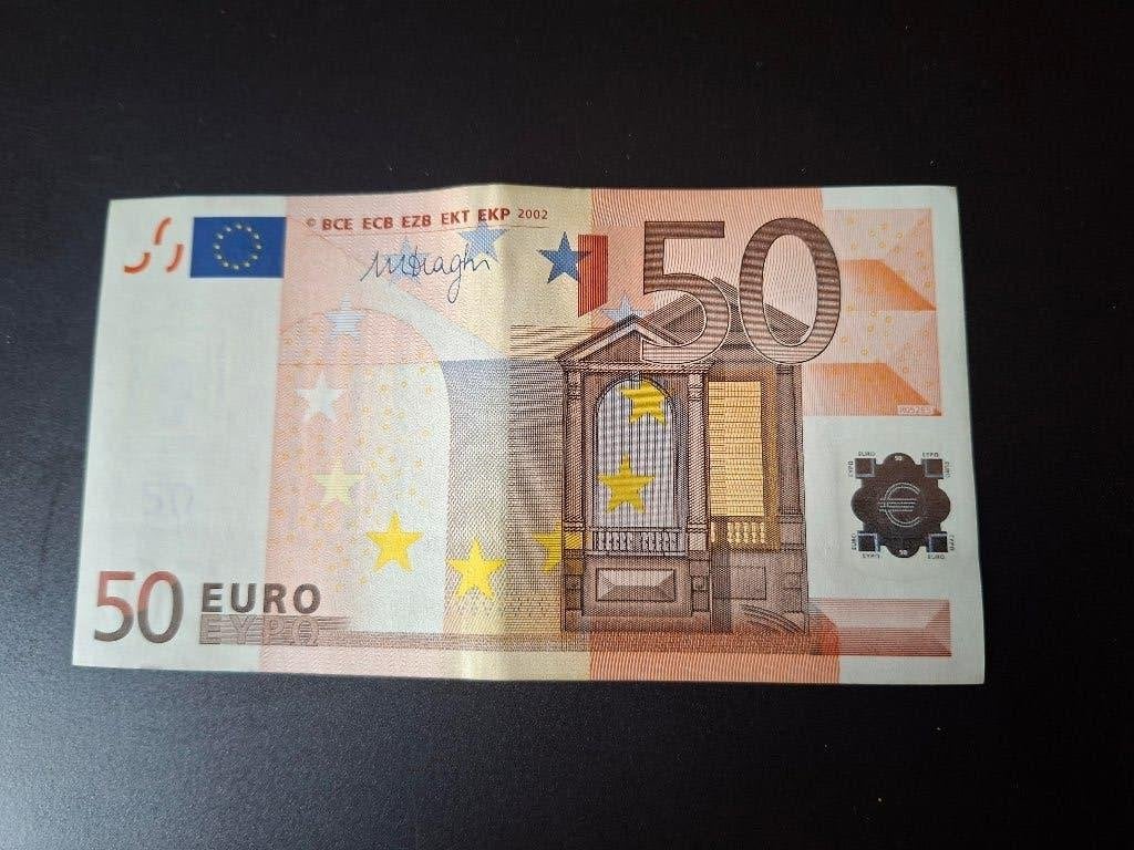 2002 Slovenië 50 euro oude type Draghi code R052, Verzenden, Slovenië, 50 euro, Los biljet