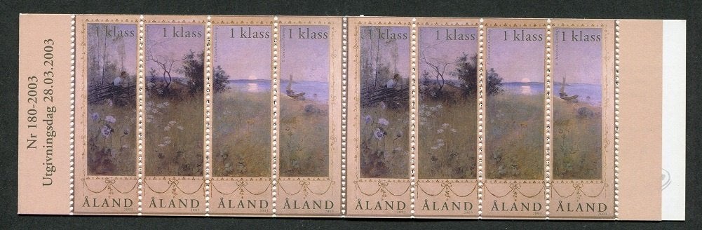 Mooi postzegelmapje Åland Islands, Verzenden, Finland, Postfris