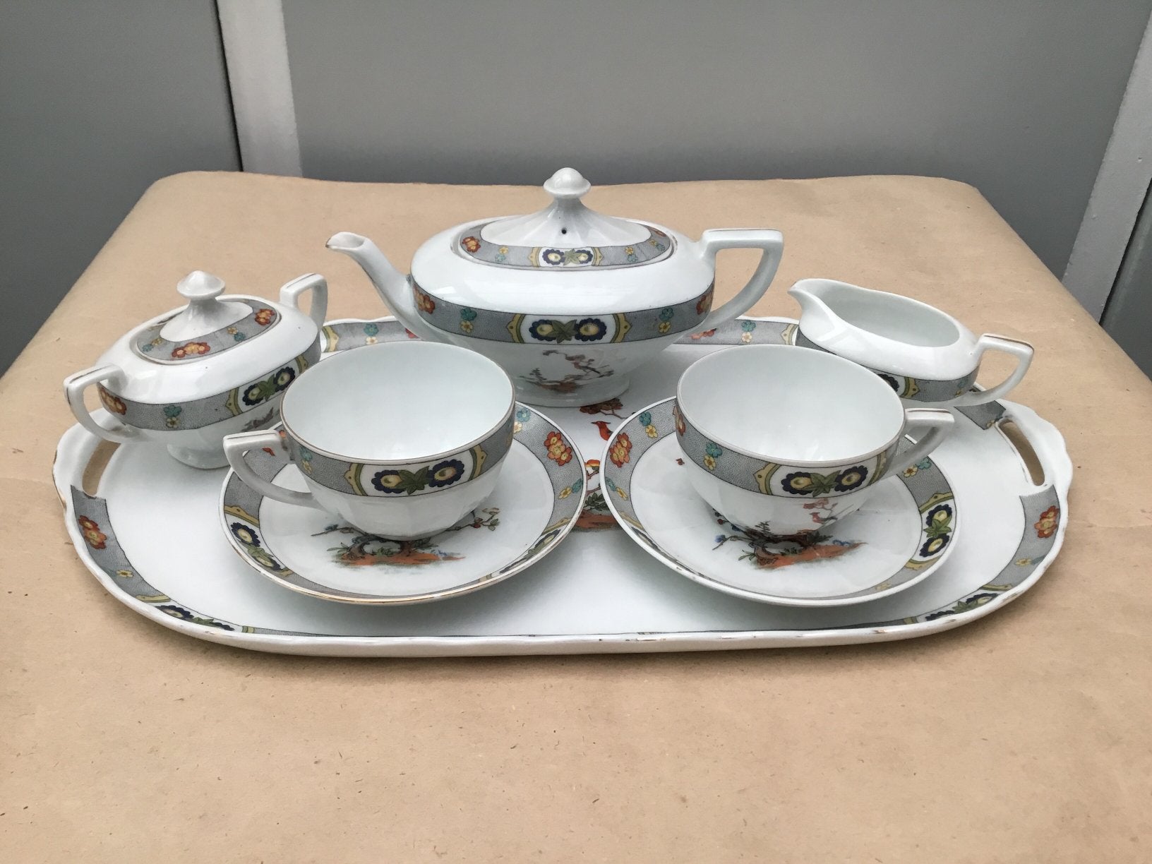 Service à thé antique Art Nouveau Victoria Czechoslovakia, Enlèvement ou Envoi