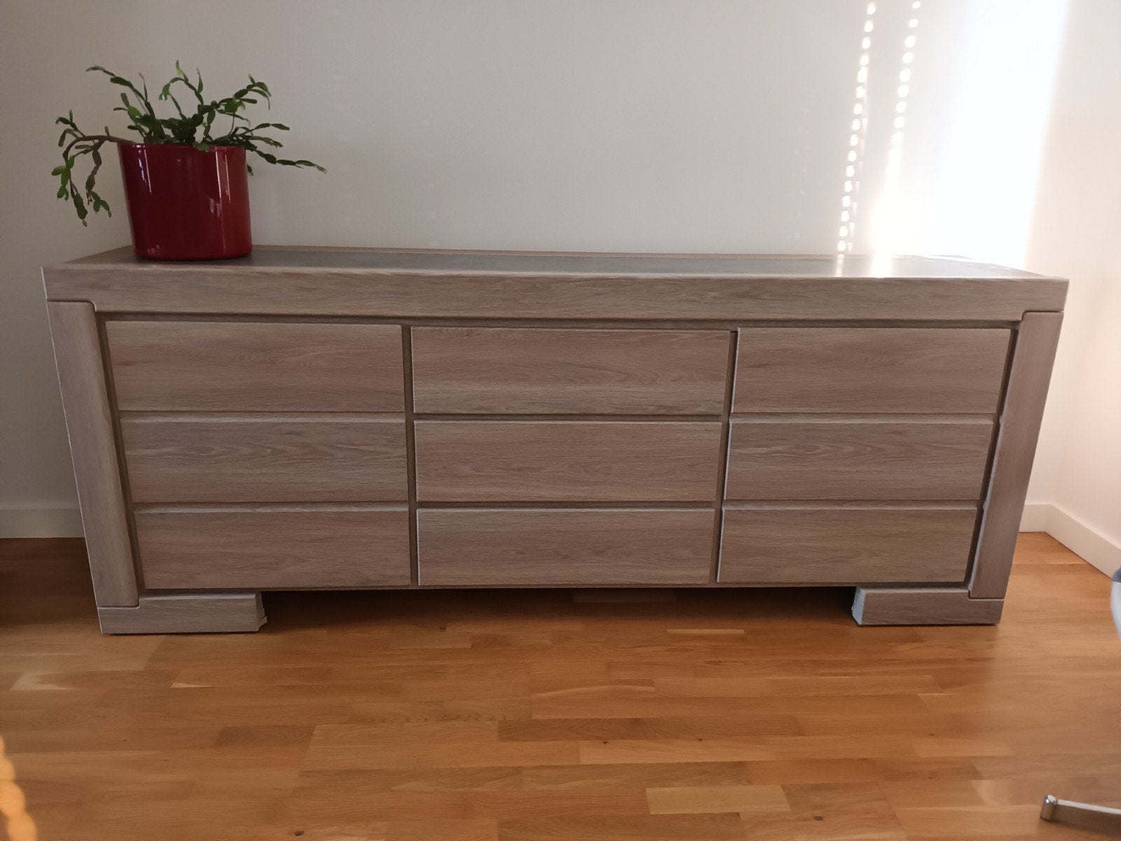 Stevige, ruime dressoir, Maison & Meubles, Armoires | Dressoirs, Utilisé, 200 cm ou plus, 50 à 75 cm, Avec tiroir(s), Avec porte(s)