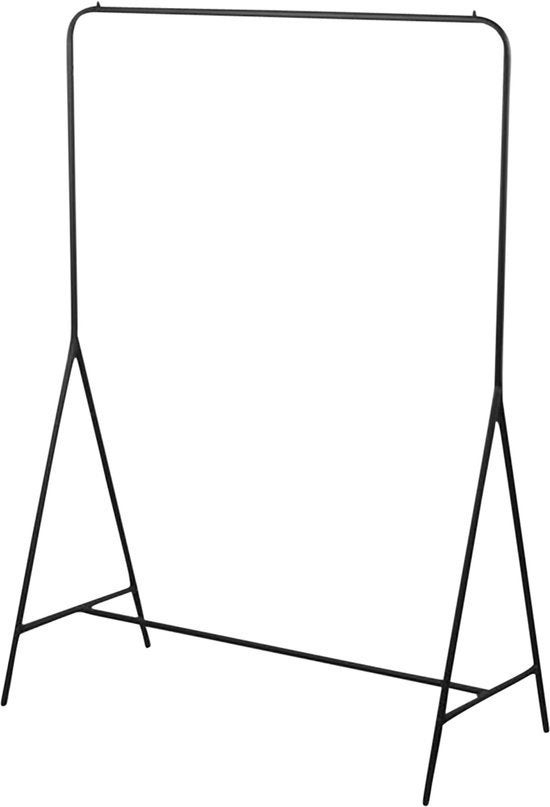 Metalen kledingrek zwart van Ikea (Lisomme Rick), Ophalen, Gebruikt