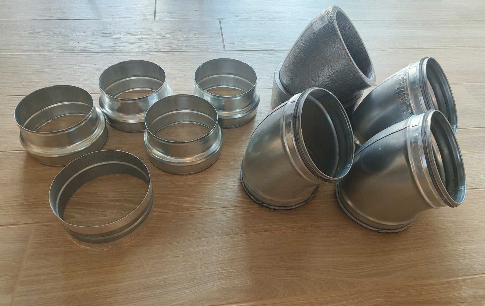 Docu, burgerhout, ventilatiekanalen en koppelstukken, Doe-het-zelf en Bouw, Ventilatie en Afzuiging, Ophalen, Nieuw