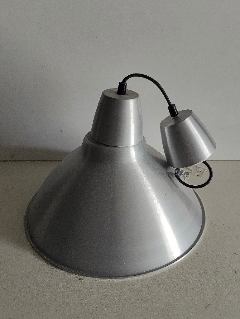Aluminium Ikea hanglamp met een industriële uitstraling, Ophalen of Verzenden, Gebruikt