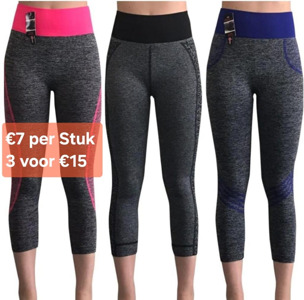 BELLUCI Nieuwe 3 Kwart Sportlegging - One Size, Kleding | Dames, Sportkleding, Belluci, Overige kleuren, Overige typen, Nieuw