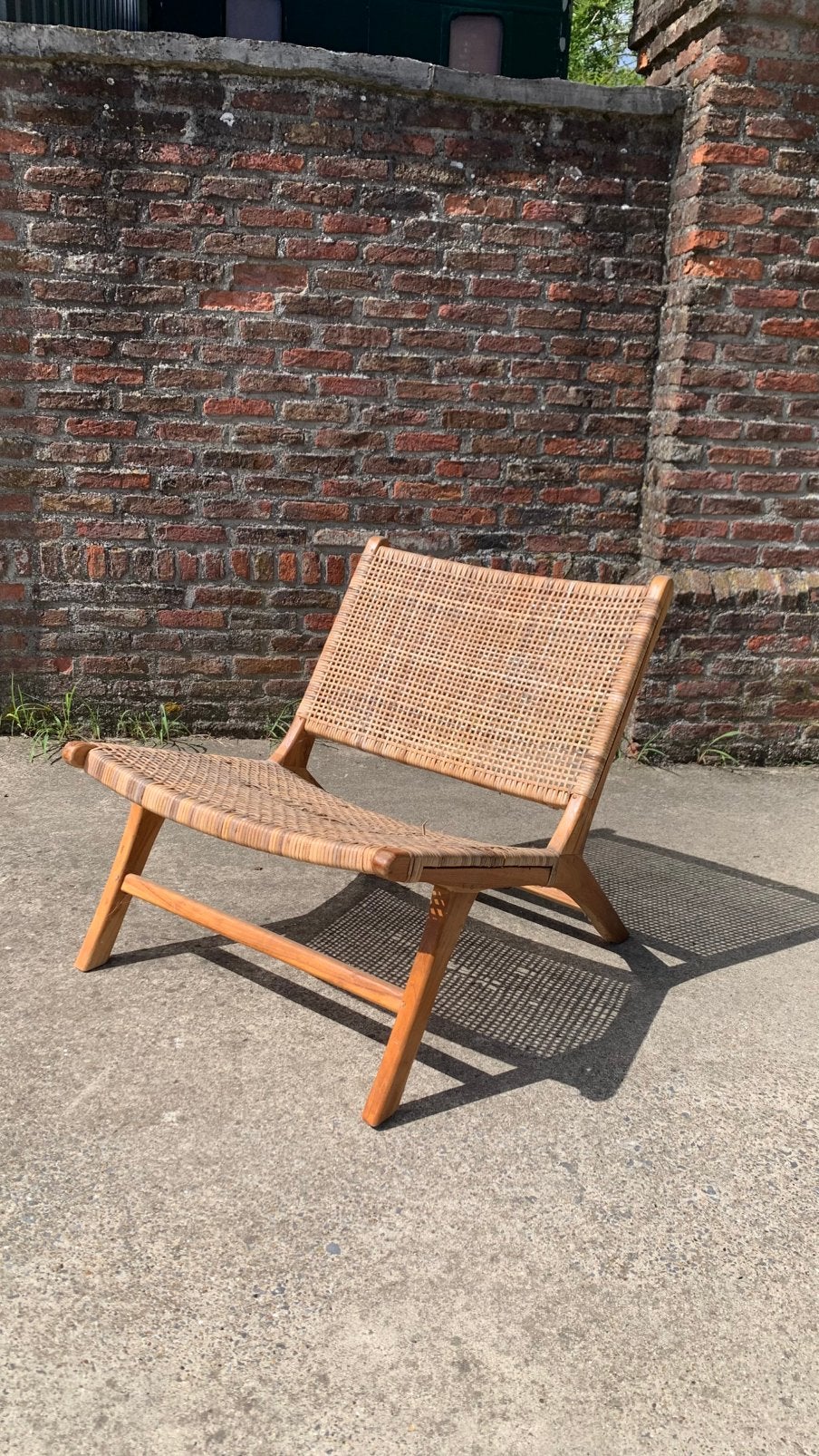 Chaise en rotin pour rafraîchir, Brun, Enlèvement, Utilisé, Osier ou Rotin