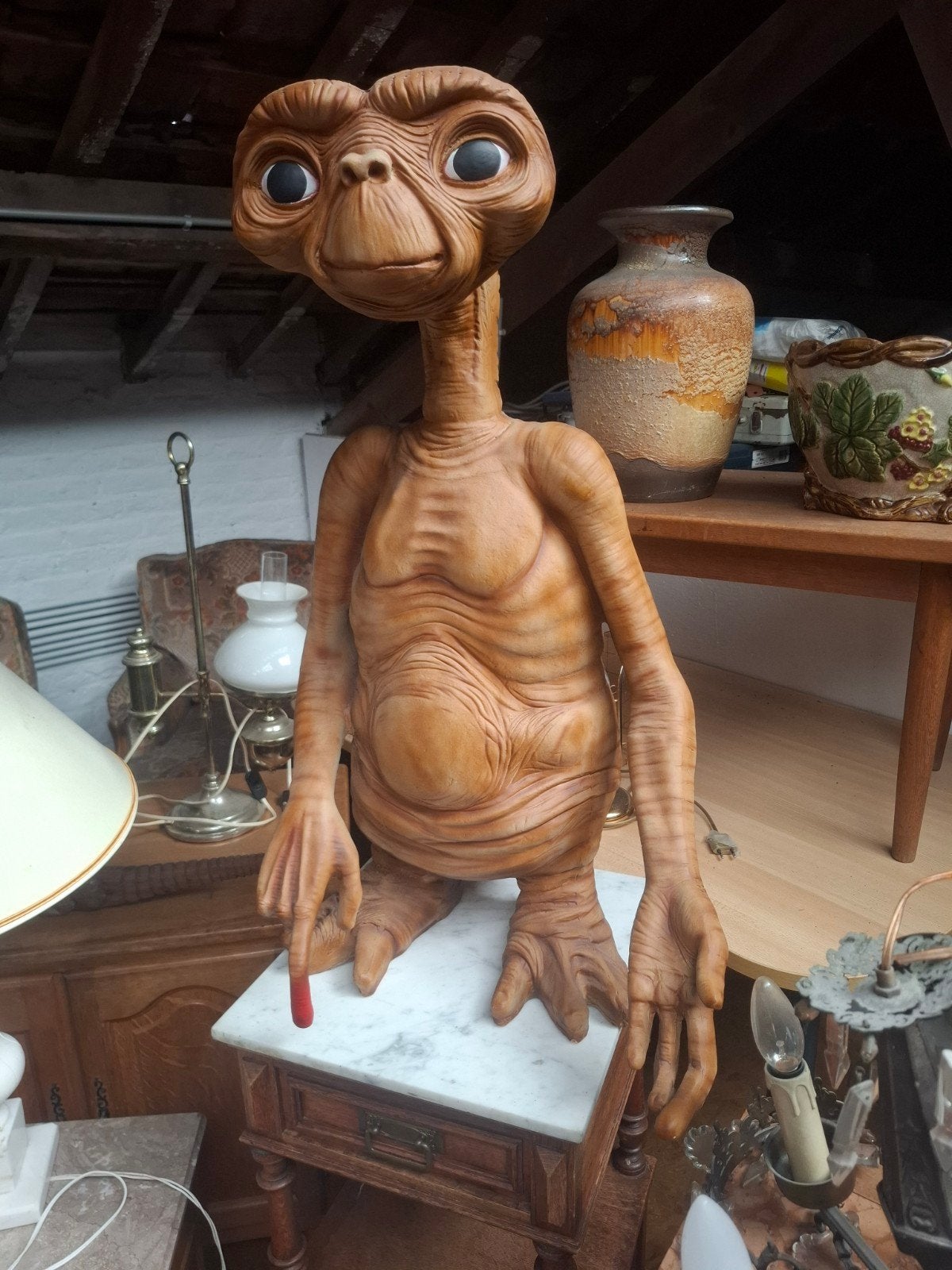 E.T. life size pièce unique peinture Dragon-flash, Collections, Cinéma & Télévision