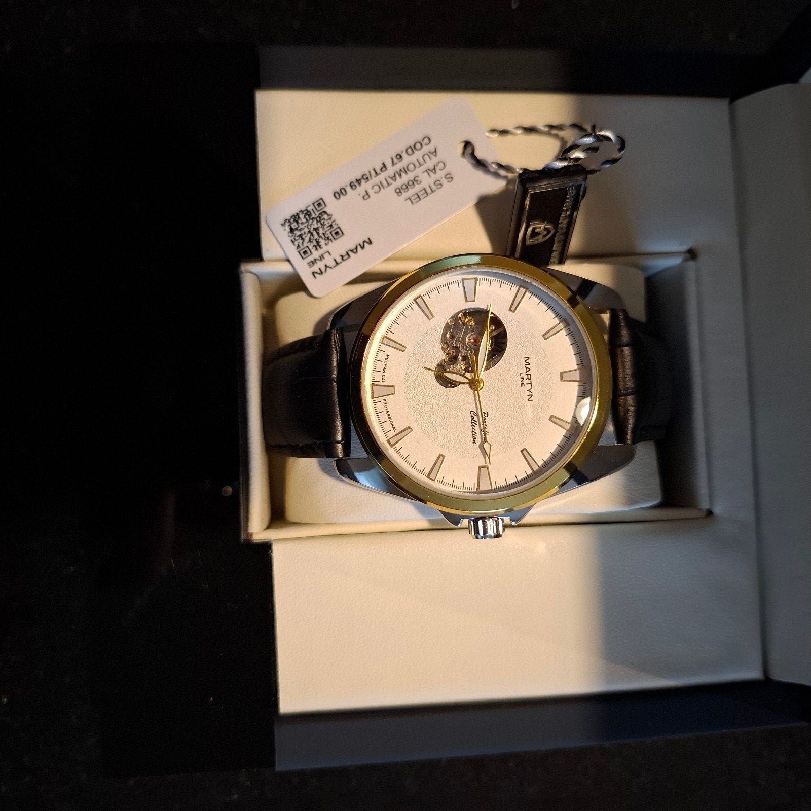Montre homme Martyn line neuve automatique, Bijoux, Sacs & Beauté, Enlèvement, Neuf, Montre-bracelet