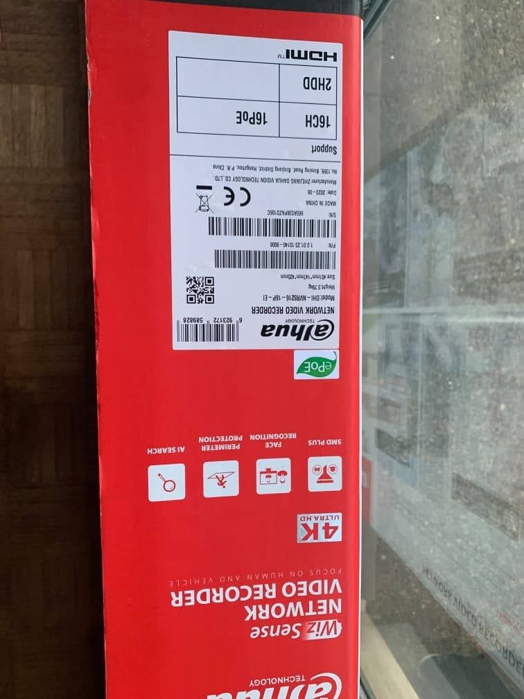 NVR Dahua WizSense NVR5216-16P-EI, Enlèvement ou Envoi, Comme neuf