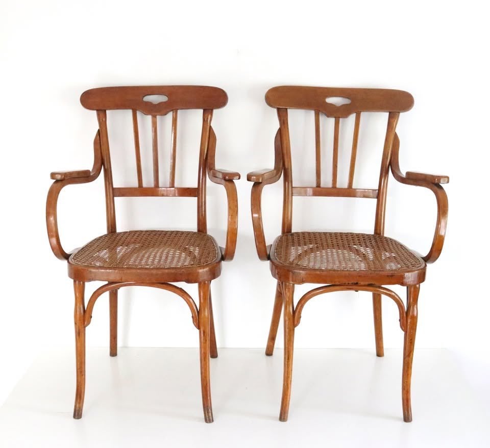 2 Zeldzame Antieke stoelen - JACOB AND JOSEF KOHN - Vintage, Antiek en Kunst, Ophalen of Verzenden