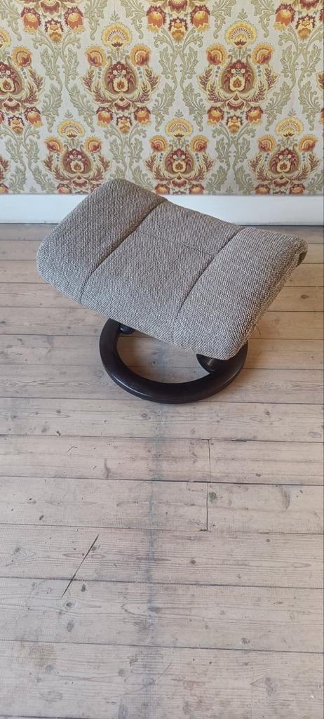 Stressless voetenbank / poef scandinavische design, Ophalen, Stof