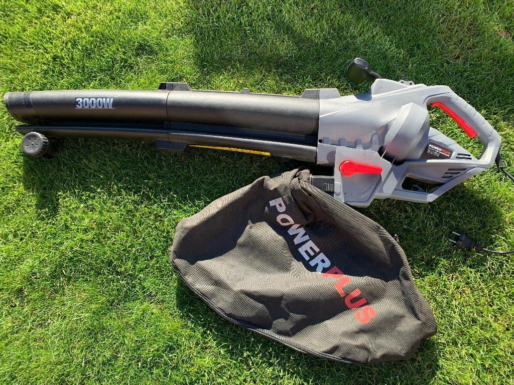 Bladblazer en zuiger  Power Plus zie foto’s, Tuin en Terras, Ophalen of Verzenden, Zo goed als nieuw, Powerplus garden, Elektrisch