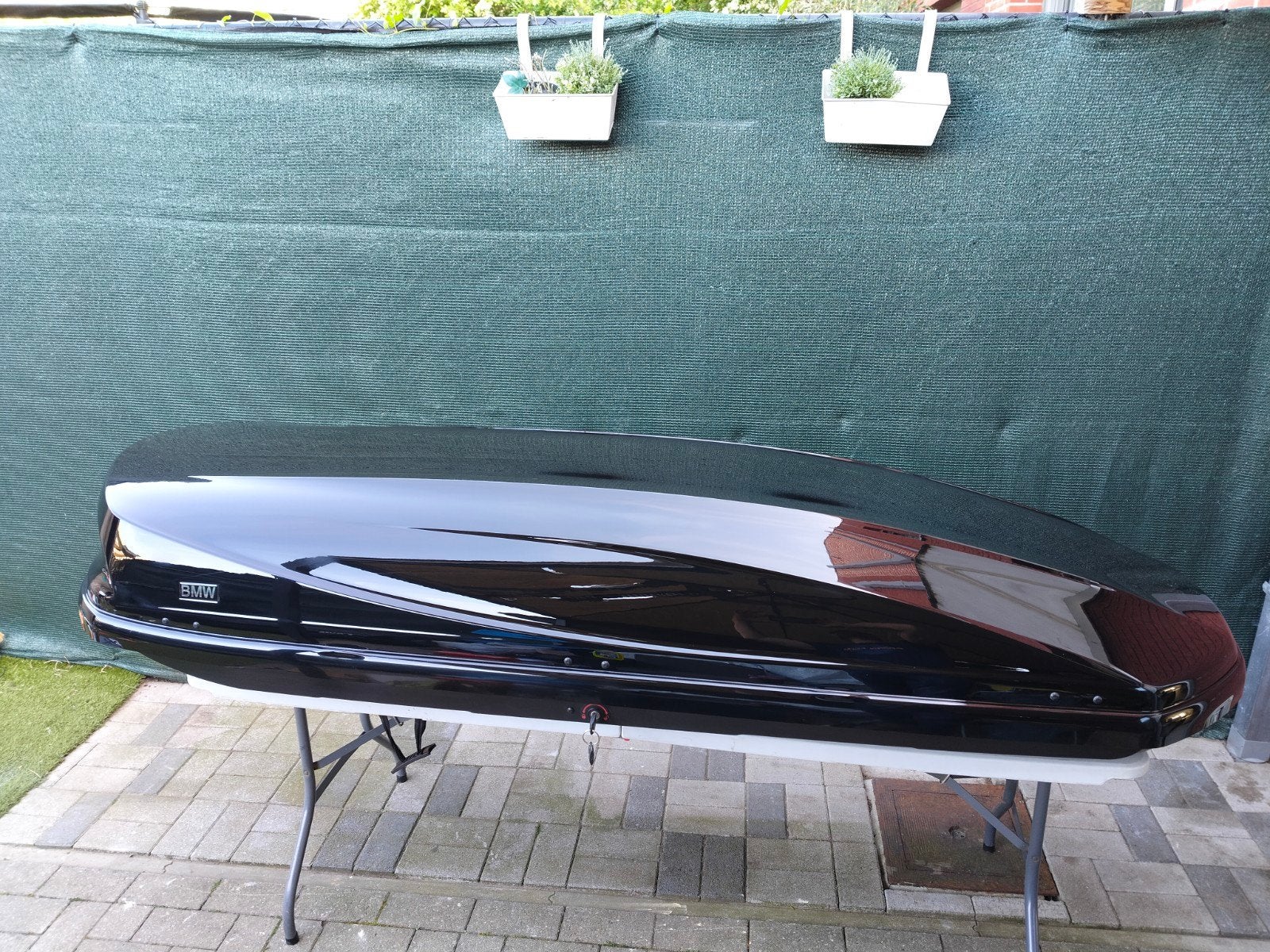 Originele dakkoffer BMW zwarte glossy, Autos : Divers, Coffres de toit, Enlèvement