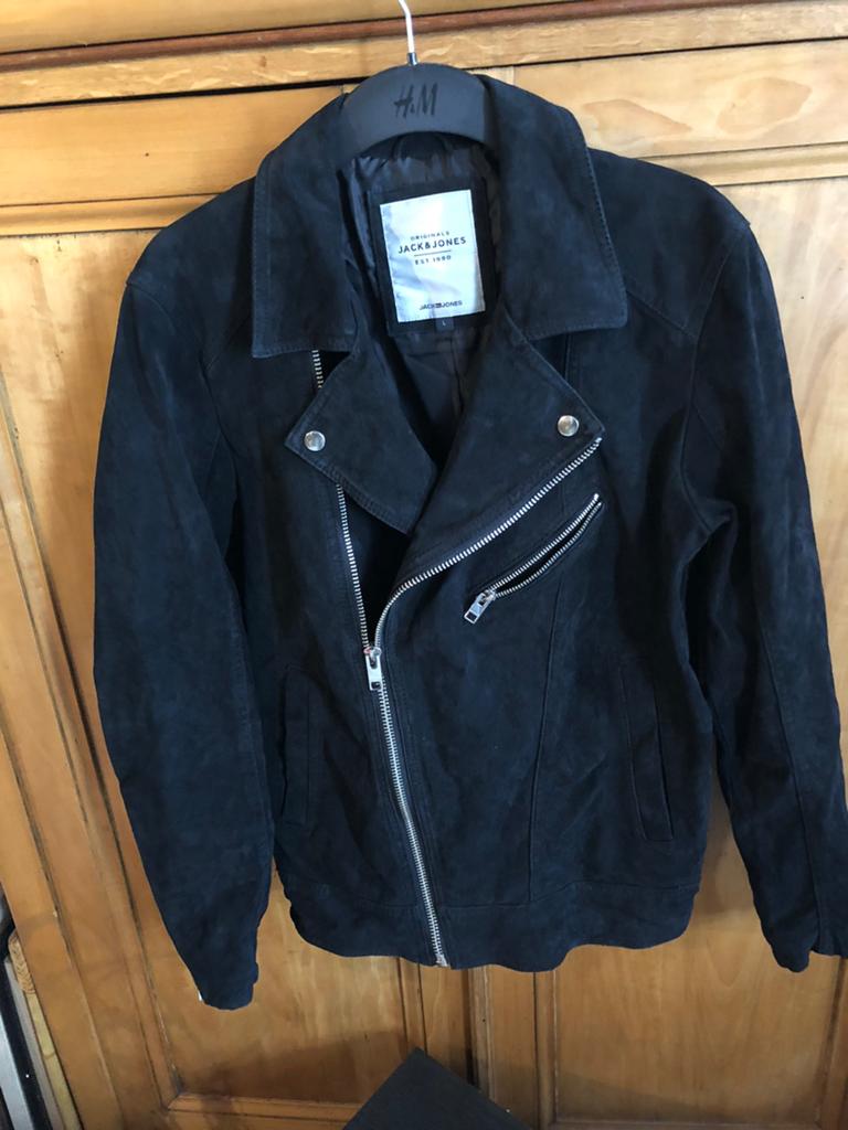 Veste en daim Jack et Jones mixte, Kleding | Dames, Jasjes, Kostuums en Pakken, Ophalen, Zo goed als nieuw