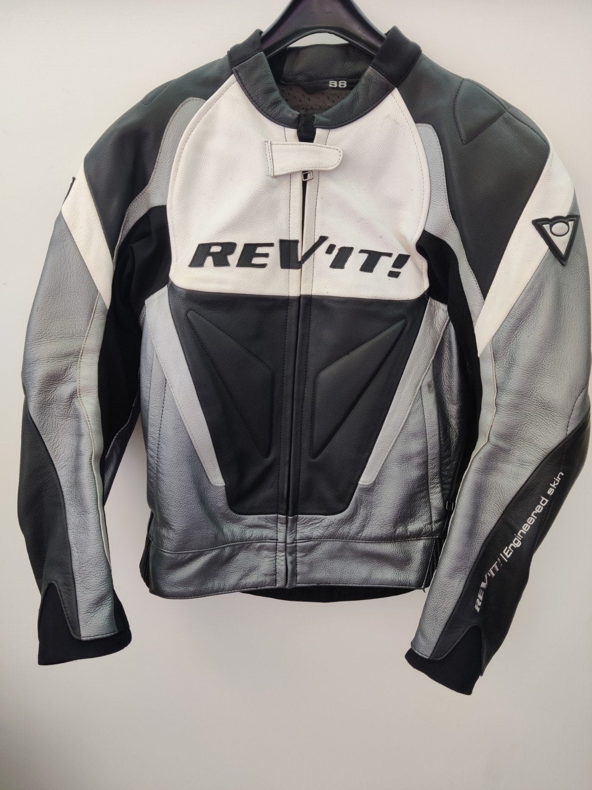 Rev-it Lederen motorpak maat 38, Motoren, Ophalen