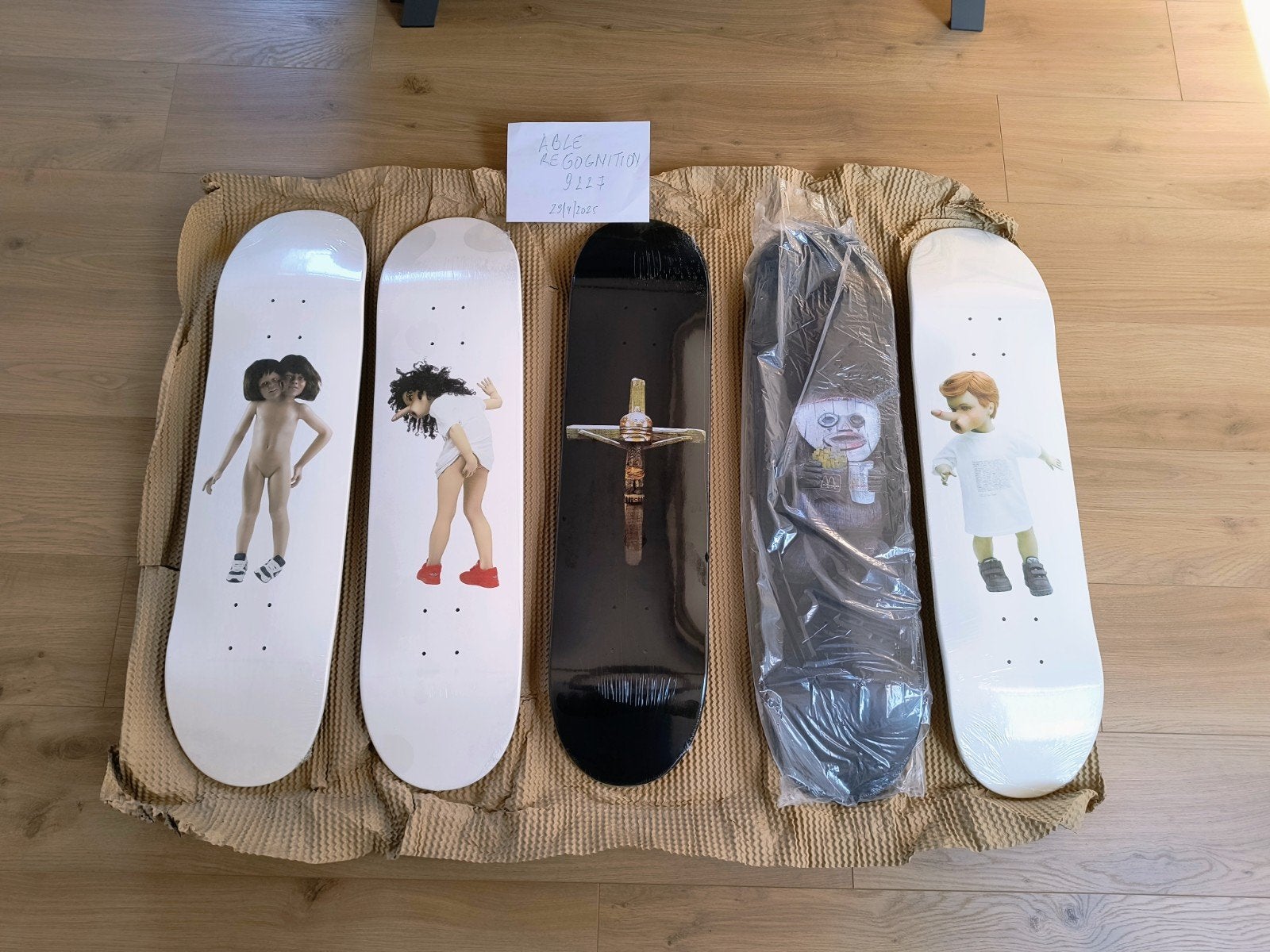Supreme x Jake & Dinos Chapman Skateboard Deck Set (5 Decks), Sport en Fitness, Ophalen of Verzenden