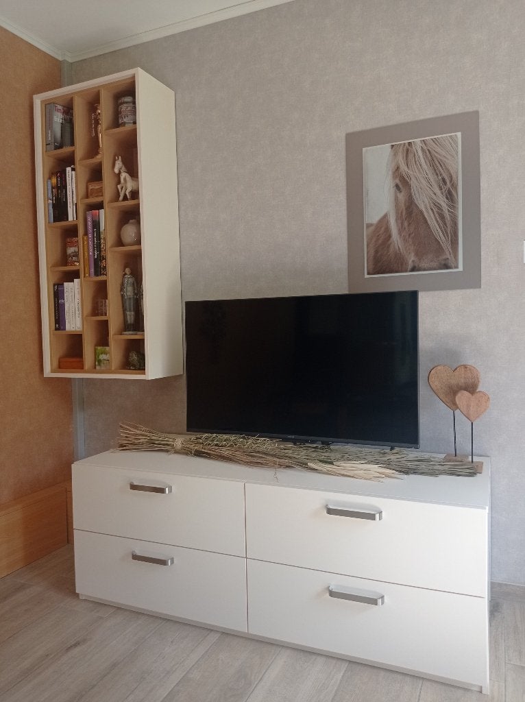 Meuble TV avec bibliothèque, Enlèvement, Comme neuf