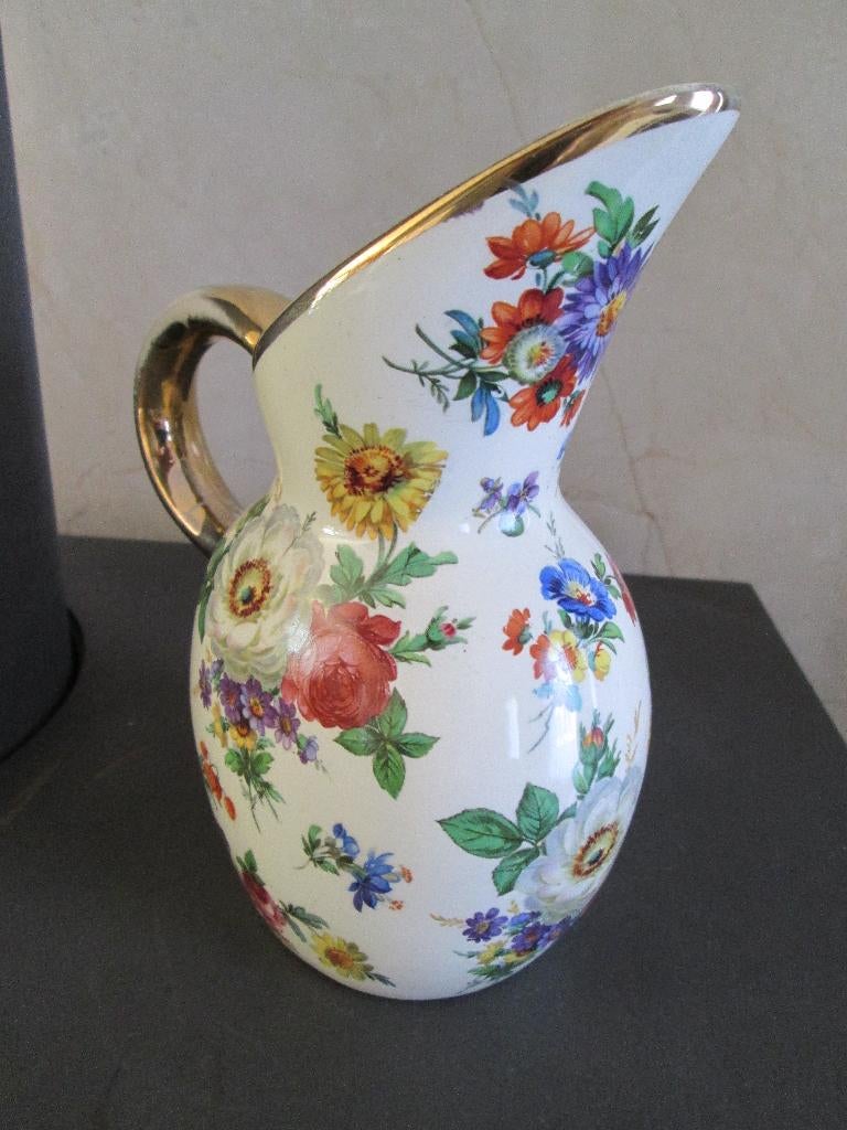 Vintage Boch Keralux. Kruikje Fleur de Sax hoogte 17,50 cm, Ophalen of Verzenden