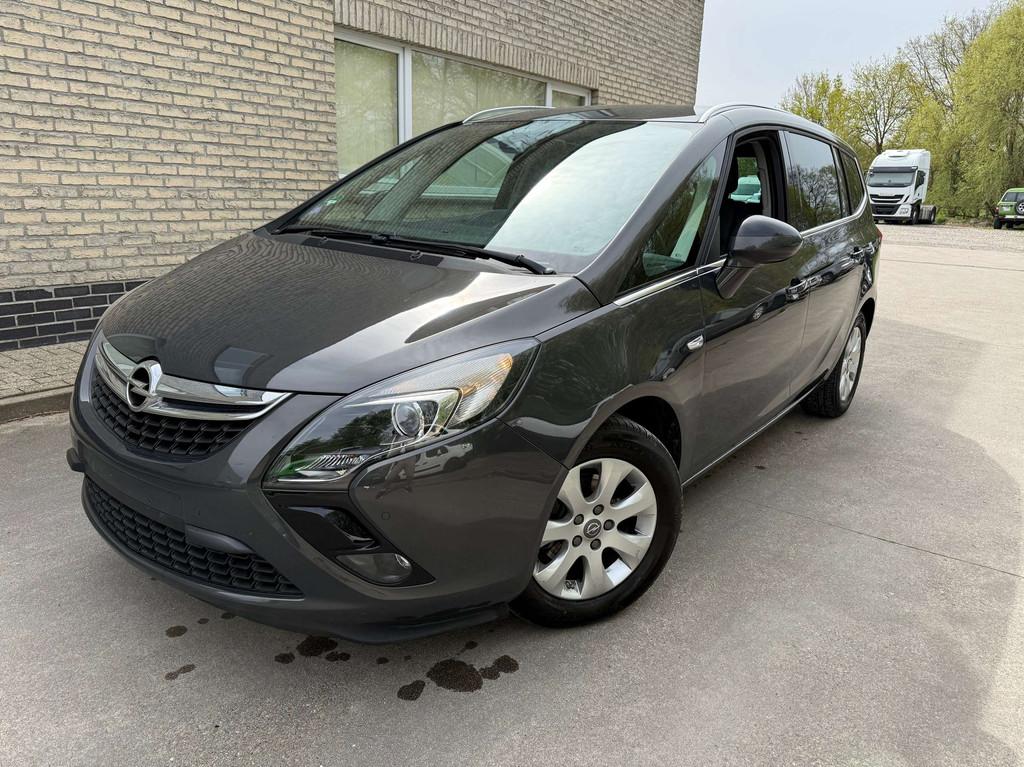 Opel Zafira Tourer Zafira 1.4 Turbo Cosmo 7 Pl., Autos, Cuir, Argent ou Gris, Euro 6, 7 places
