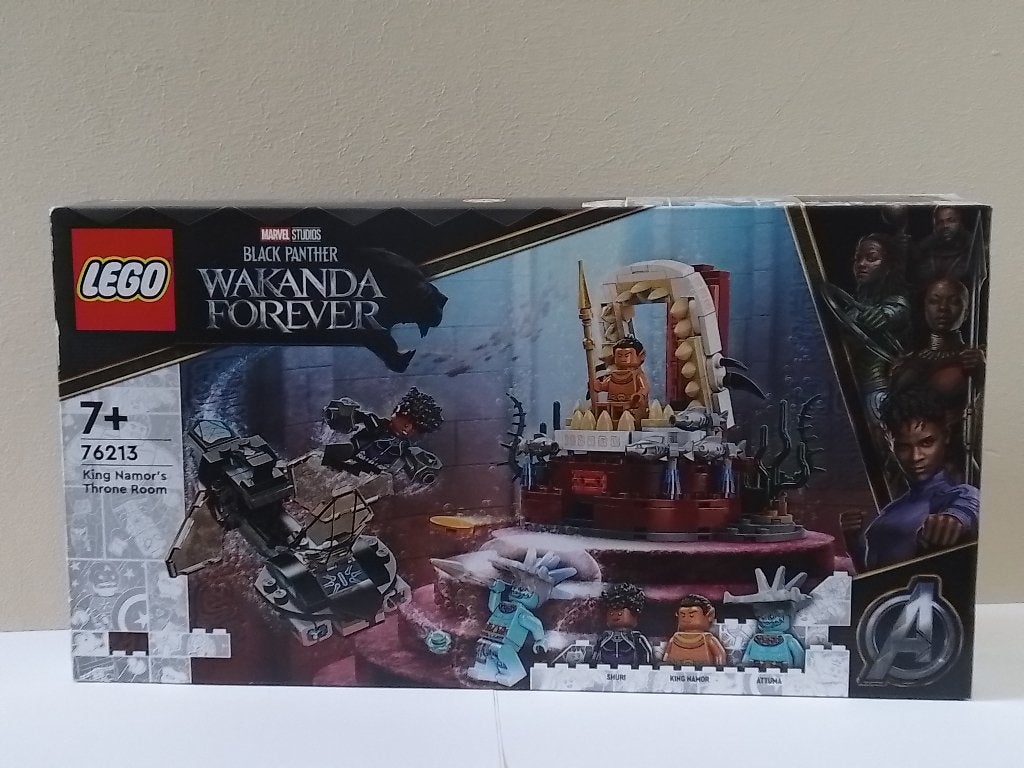 Lego - Marvel - Black Panther - King Namor's Throne Room, Marvel, Lego, Ophalen of Verzenden, Complete set
