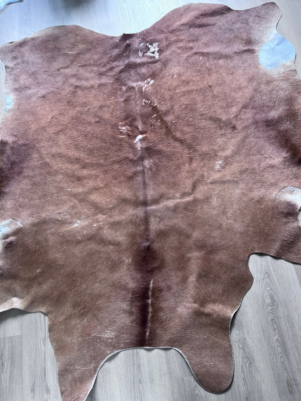 Koeienhuid bruin Koldby, Huis en Inrichting, Ophalen, Zo goed als nieuw, Bruin