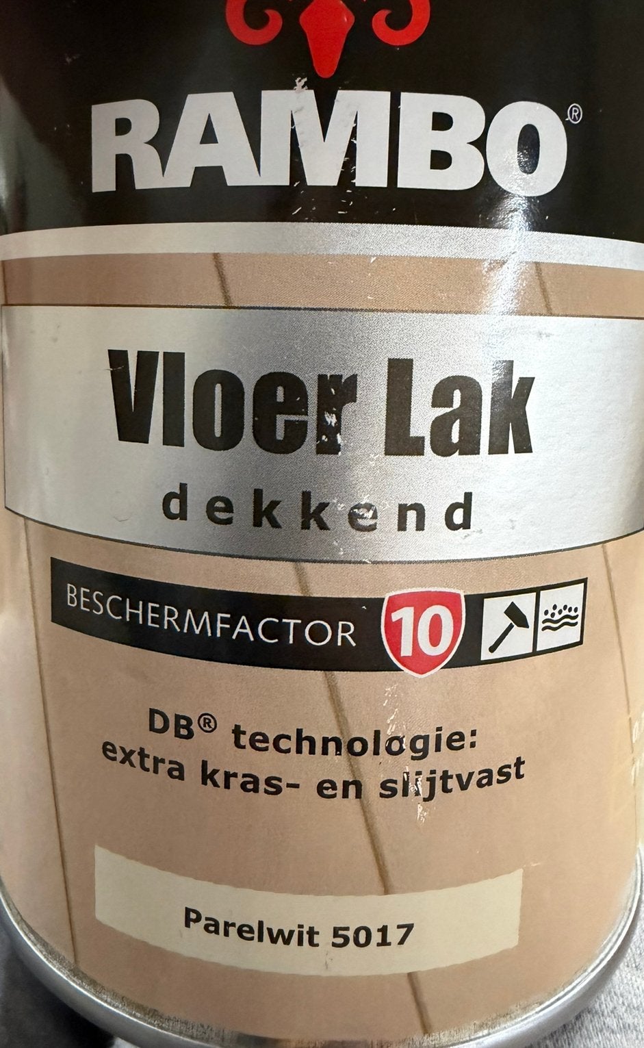 Rambo dekkende vloerlak parelwit 0,75liter, Enlèvement ou Envoi, Neuf