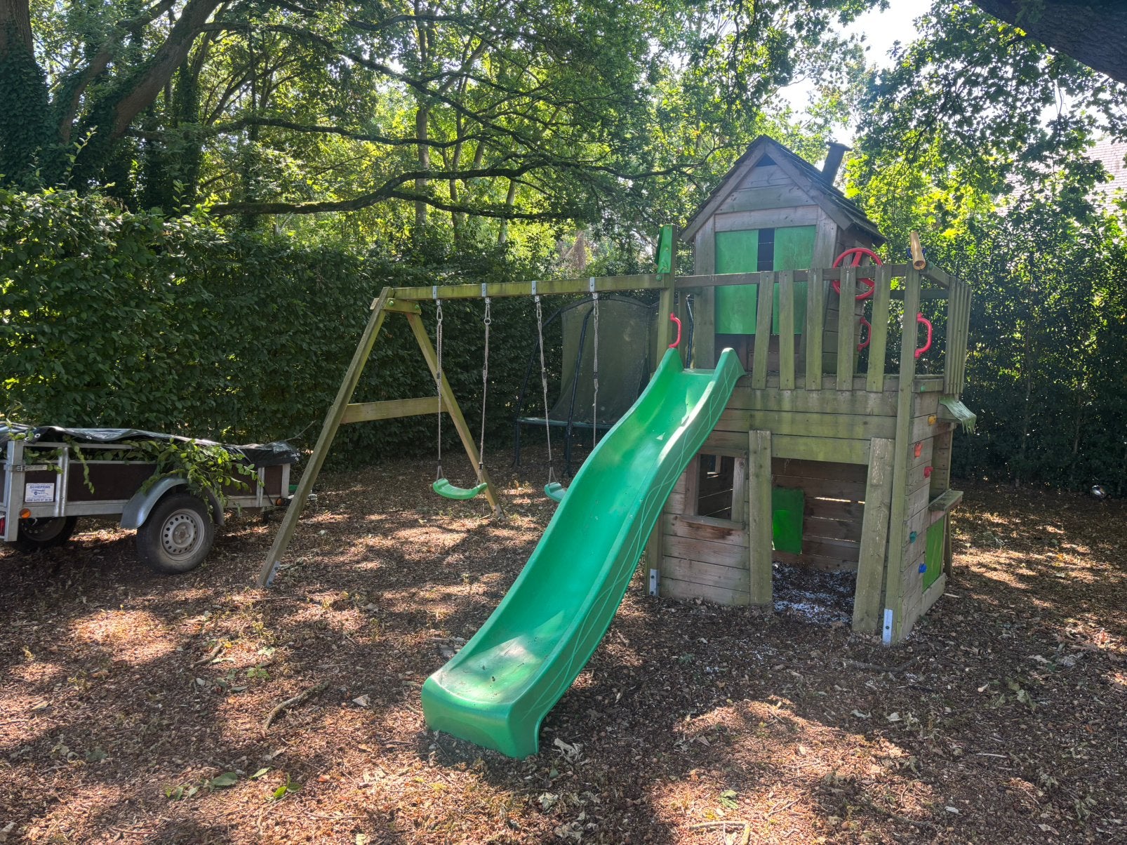 Speelhuis en schuifaf te koop, Ophalen, Gebruikt