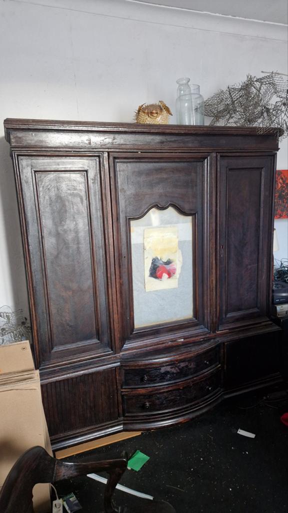 Mooie antieke eiken kast., Antiquités & Art, Antiquités | Meubles | Armoires, Enlèvement