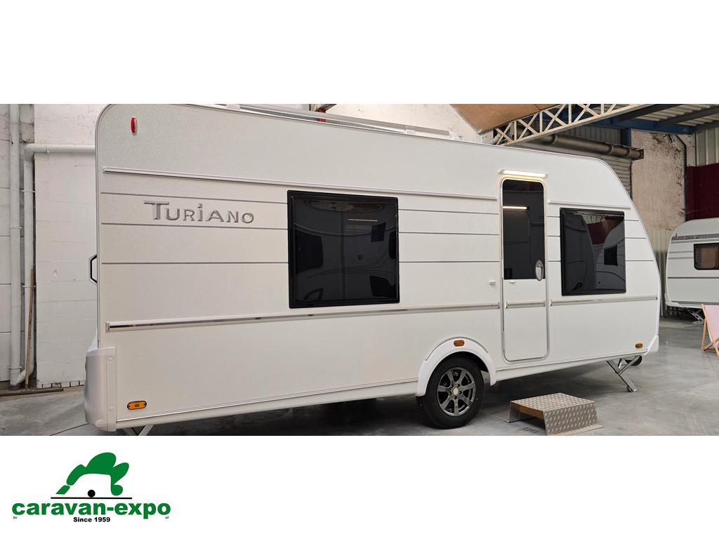TABBERT TURIANO 495 HTD/F, Caravanes & Camping, Caravanes, Entreprise, jusqu'à 4, 1250 - 1500 kg, Tabbert, 5 à 6 mètres