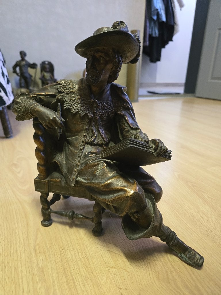 Mooi bronzen beeld, Ophalen, Brons, 20 - 50 cm, Beeld